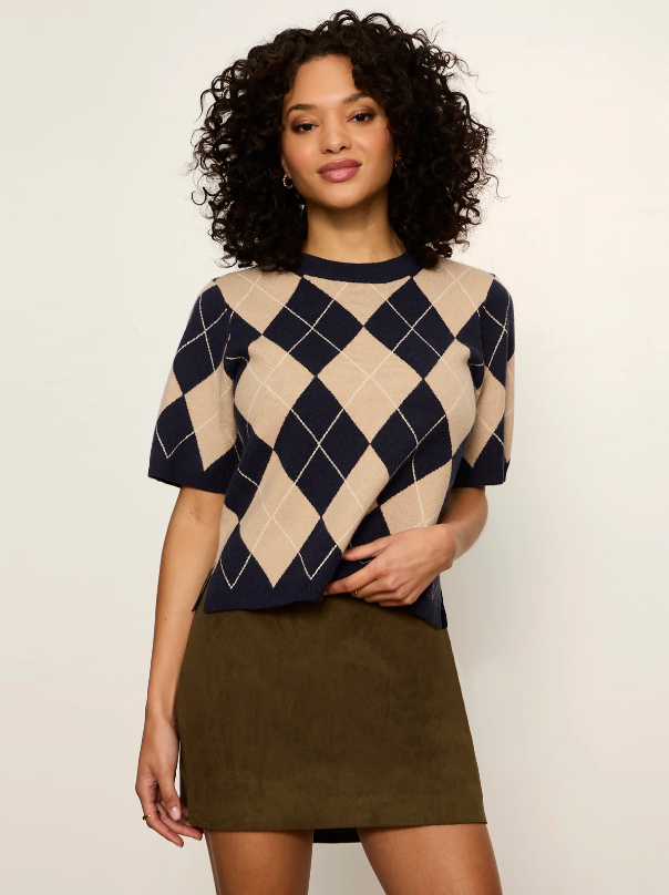 Perfect Sweater Tee, Loma Argyle