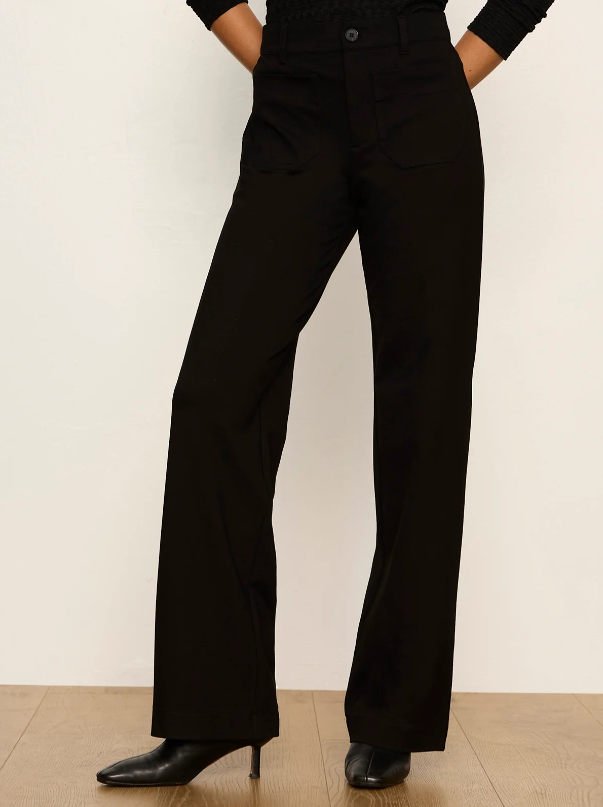 Marine Ponte Pants, Black