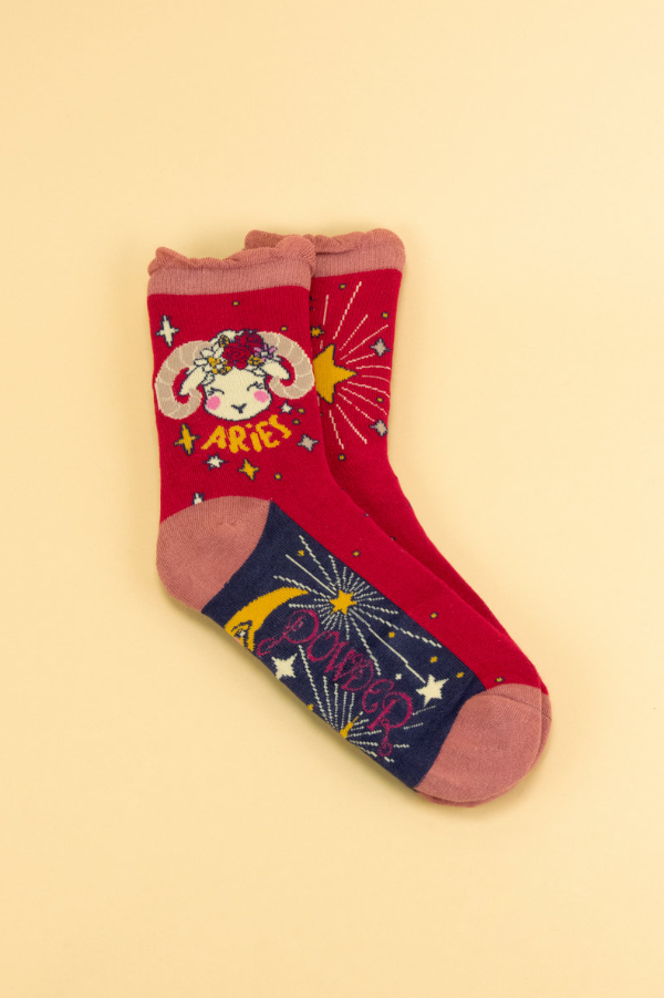 Aries Zodiac Socks