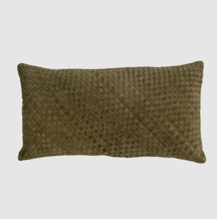 Waffle Weave Suede Lumbar, Forest - 13 Hub Lane   |  