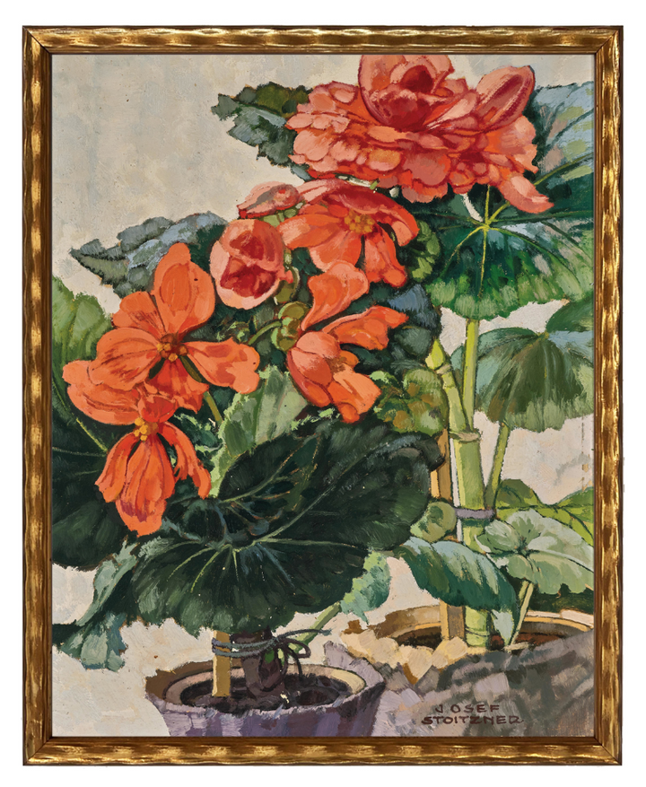 Orange Begonias - 13 Hub Lane   |  Small Wall Art