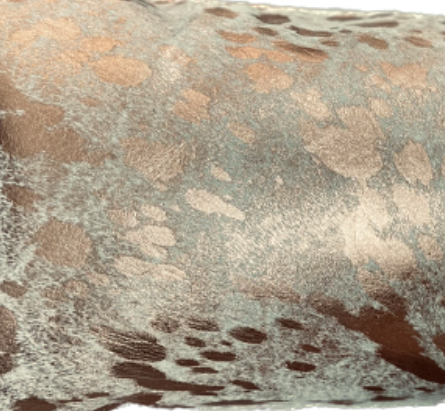 Rose Gold Cowhide Lumbar - 13 Hub Lane   |  