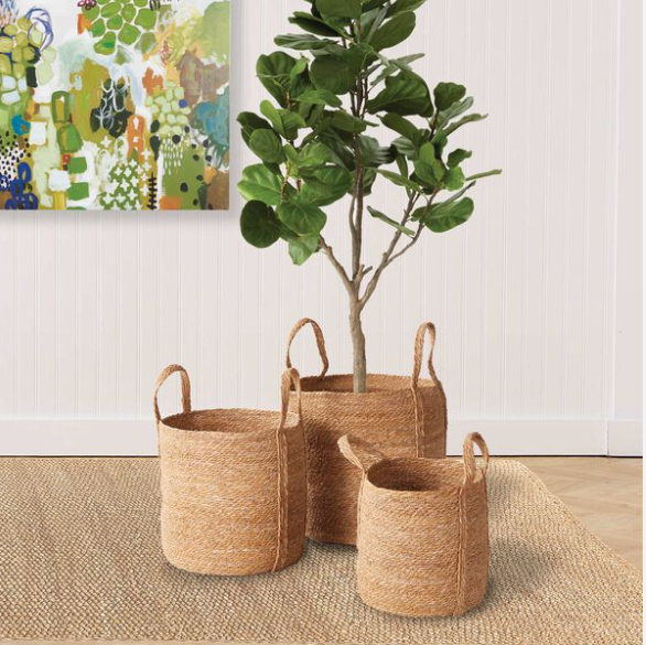 Round Seagrass Basket - Thumbnail 3