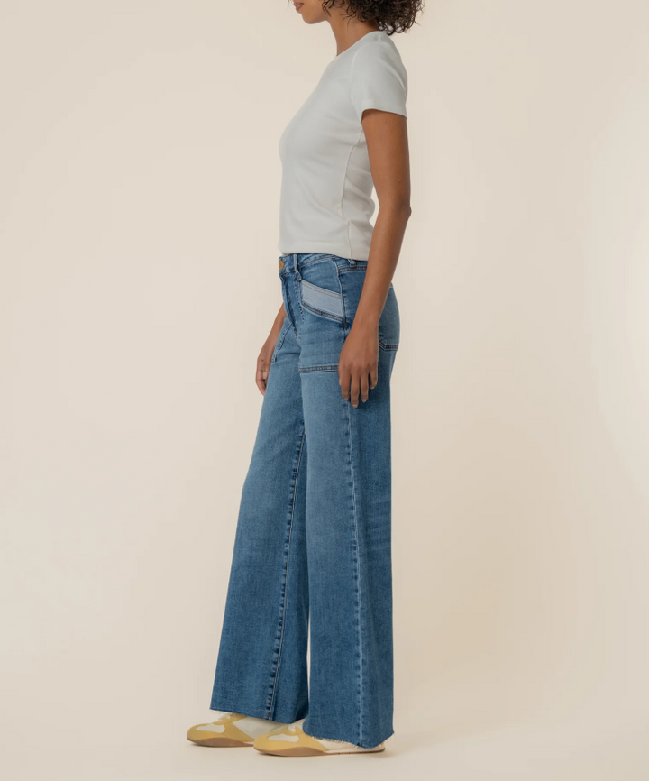 Kut From the Kloth Maya High Rise Wide Leg, Success - 13 Hub Lane   |  Wide Leg Jeans