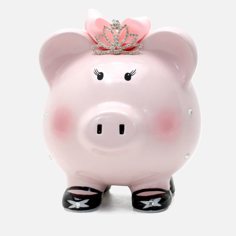 Princess Large Piggy Bank, Pink