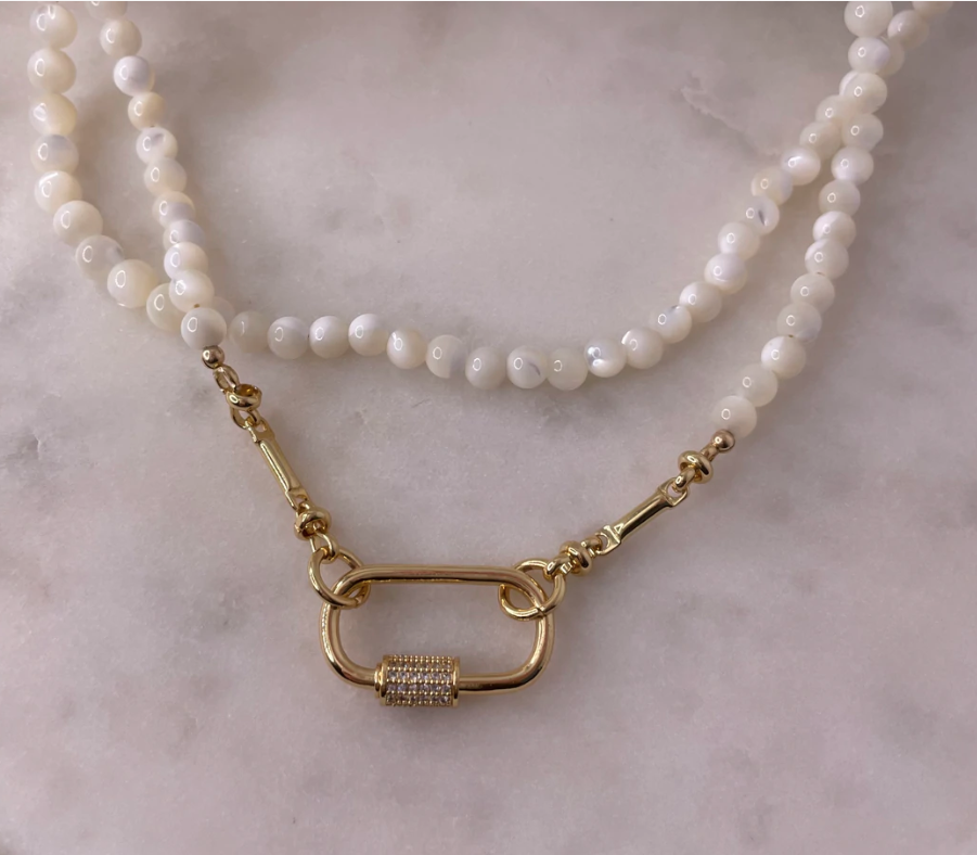 Mother of Pearl Shell Necklace - 13 Hub Lane   |  