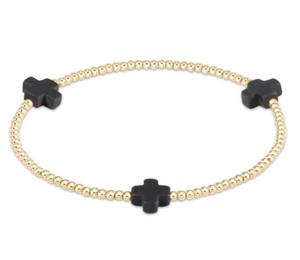 enewton Signature Cross Gold Pattern Bead Bracelet - 13 Hub Lane   |  