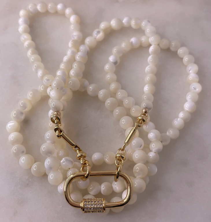 Mother of Pearl Shell Necklace - 13 Hub Lane   |  